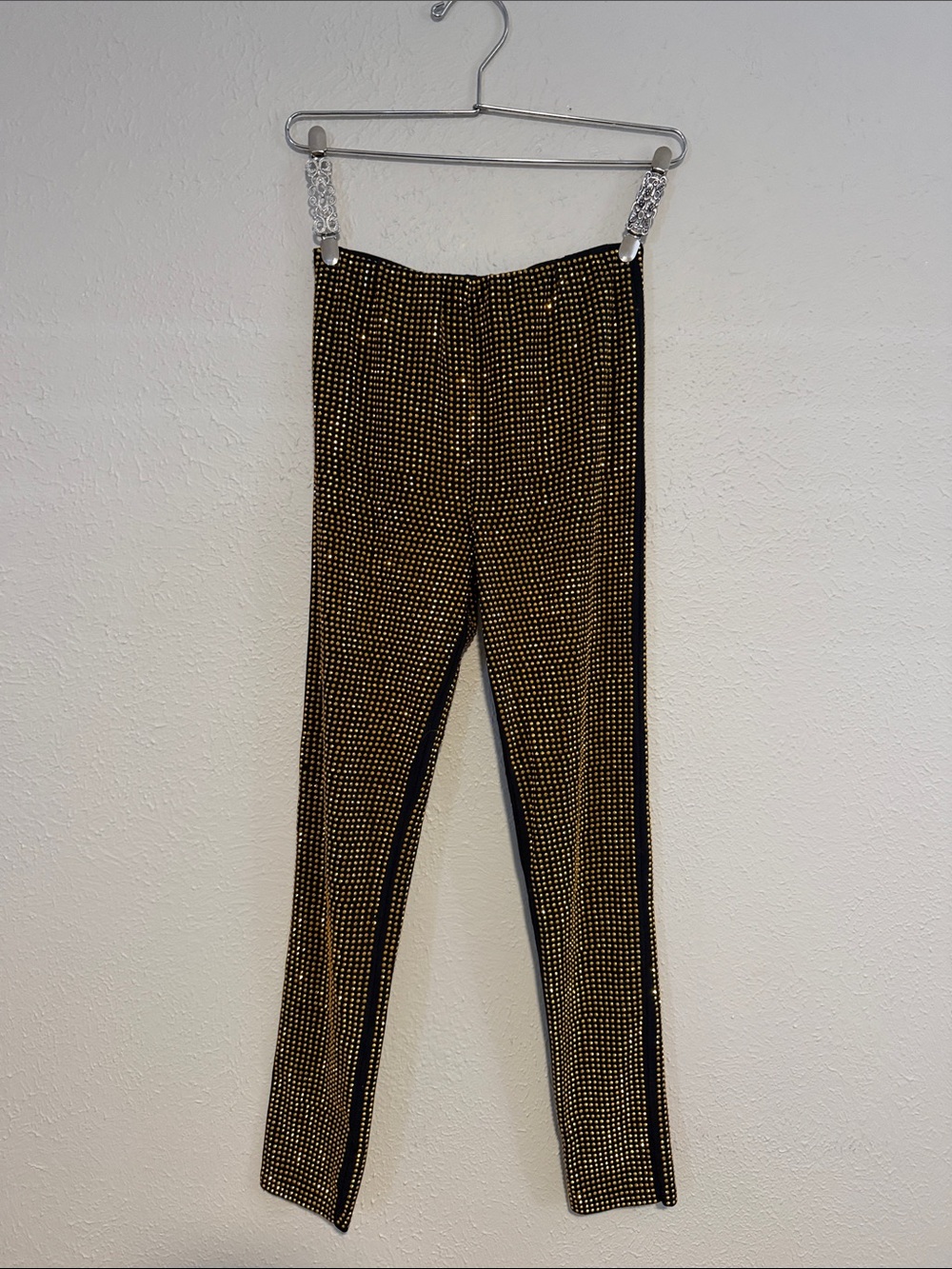 Gold Rhinestone Leggings
